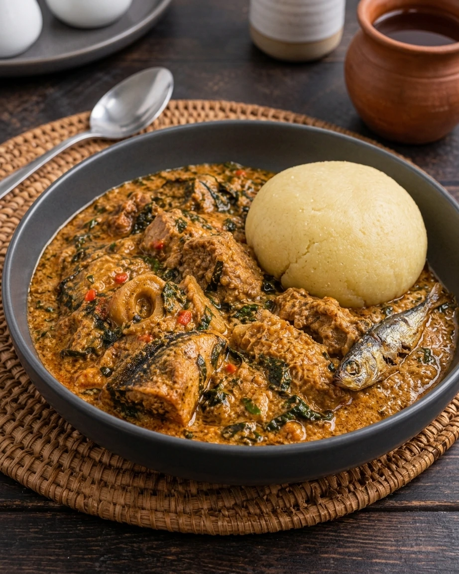 Omi Itsagwe with yellow Eba